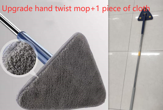 Extendable Triangle Mop 360 Rotatable Adjustable 110 Cm Cleaning Mop for Tub Tile Floor Wall Cleaning Mop Deep Cleaning Mop